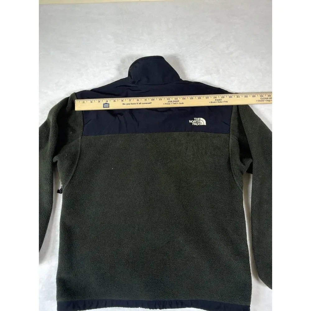 The North Face Denali Fleece Jacket Mens M Olive Green Black
